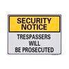 Sandleford 300 x 225mm Trespassers Prosecuted Plastic Sign