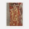 Galrie Gustav Klimt's Hygieia (1907) - Iconic Art Nouveau Print, White Frame, A2 42 x 60cm (16 x 24inch)
