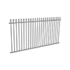 ProtectorAl 2400 x 1200mm Palladium Silver Aluminium Pool Fence Panel Spear Top
