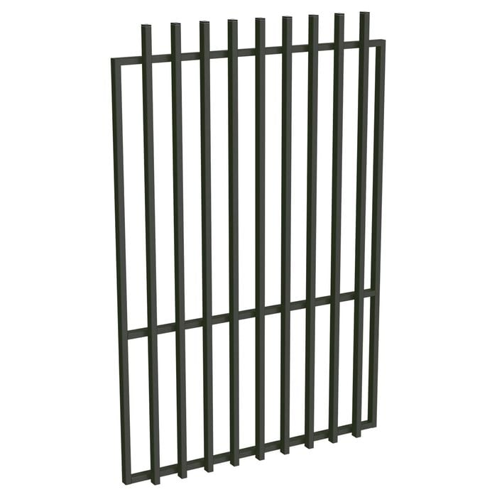 ProtectorAl 800 - 1200 x 1800mm Woodland Grey Aluminium Batten Pool Gate