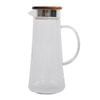 NF Living Acacia Lidded Glass Jug 1450ml Elegant Dinnerware & Serveware Clear