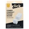 Click Combo Compact Power Board with USB Adapter