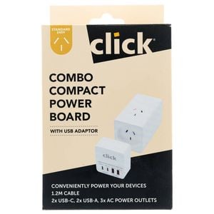 Click Combo Compact Power Board with USB Adapter