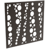 ProtectorAl 300-1200 x 300-1200mm Black Satin Bubbles Unframed Solid Aluminium Decorative Panel