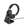 Jabra Evolve2 65 Ms Teams Usb-c Stereo Bluetooth Headset With Charging Stand [26599-999-889]