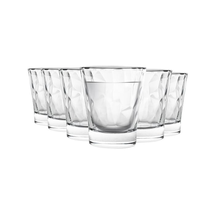 Bormioli Rocco Diamond Dimpled Clear Shot Glasses - 80ml - Pack Of 24