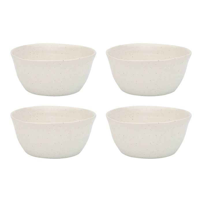 4pc Ecology Ottawa Stoneware Rice Dinner Bowl Calico Set 13.5x6cm