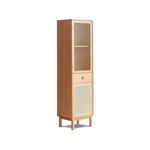 MIUZ Display Shelf Bookcase Storage Cabinet Bookshelf Wooden Organiser Solid Oak