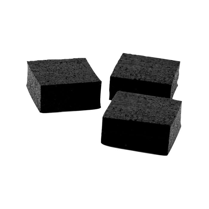 Jack 25mm Square Rubber Pot Riser - 16 Pack