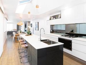 Modern kitchen with island bench