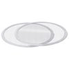 Argon Tableware 2x Mesh Pizza Screens - 10in 25cm Non-stick Metal Aluminium Pizza Trays Round Oven Safe Cooking Baking Pan Tray