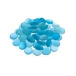 Tuscan Path 1kg 17-19mm Frosted Aqua Glass Decorative Pebble
