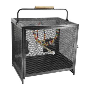 BingoPaw Portable Bird Parrot Carry Cage Pet Travel Carrier Cage 58x46x56cm