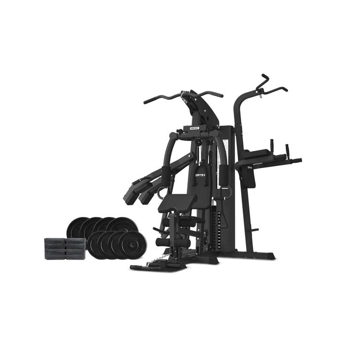 CORTEX GS7 Multi Station Home Gym with 98kg Weight Stack + 60kg Weight Plates Package Package