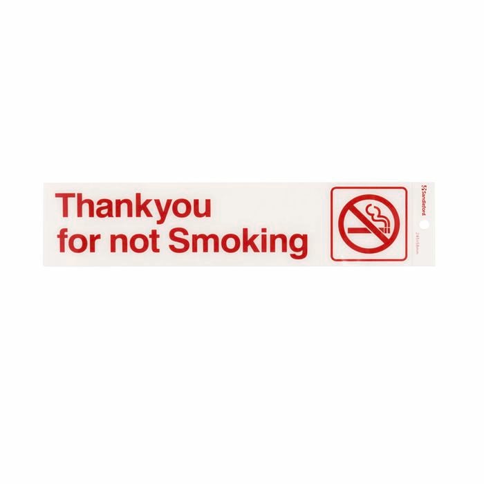 Sandleford Thankyou For Not Smoking Self Adhesive Sign