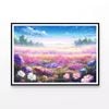 Purple & Violet Flowers  Print 100% Australian Made 120x90cm  (Poster)