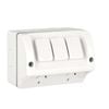 Deta Weatherproof Double Power Point with Extra Switch