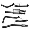 Chevrolet Silverado 1500 Exhaust 6.2L V8 Cat Back Single 3.5 to 3" Dual With Rear Straight Pipe Black Aluminised Steel