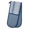 Davis & Waddell Ellis Cotton Double Oven Glove Blue & White Stripe 18x90cm