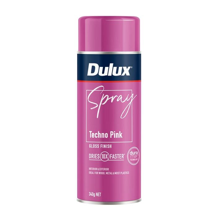 Dulux 340g Techno Pink Gloss Finish Spray Paint