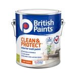 British Paints Mid Low Sheen Clean And Protect Interior Paint - 2L