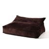 Cadence & Co. Wilde Ribbed Luxe Fleece Double Sofa Bean Bag Lounge Cover Chestnut Brown