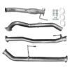 Ignite Exhausts Turbo Back For Nissan D23 Navara Np300 3" Cat & Straight Pipe Only Raw Aluminised Steel