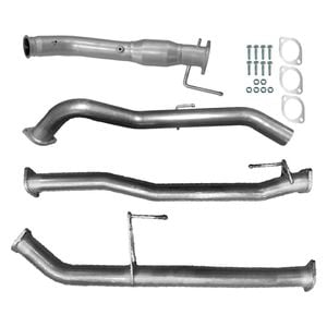 Ignite Exhausts Turbo Back For Nissan D23 Navara Np300 3" Cat & Straight Pipe Only Raw Aluminised Steel