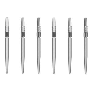 2x 3pc Target Swiss Nano Dart Point Replacement Spare Tip 26mm Silver