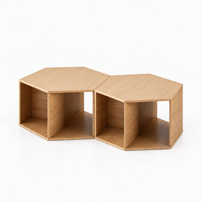 Artiss Set of 2 Coffee Table Wood