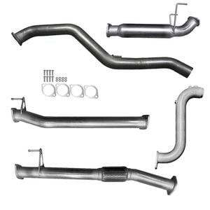 Ignite Exhausts Turbo Back For Mazda Bt50 B30b 3" No Cat & Hotdog Raw Aluminised Steel
