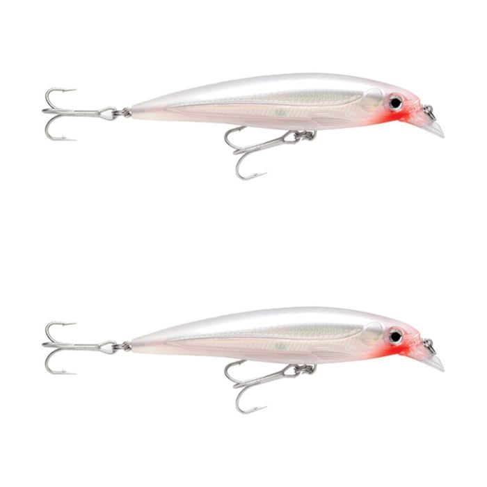 2x Rapala 8cm Saltwater X Rap Jerkbait Fishing Lures - Glass Ghost