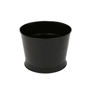 Handmade Galvanized Iron Ice Bucket - 26.5cm - Black