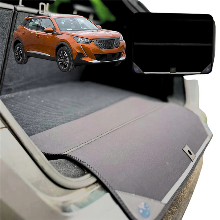 Rear Cargo Boot Bumper Protector for Peugeot 2008 SUV 2012 - 2019 (A94) - XL (98 x 55) - Black