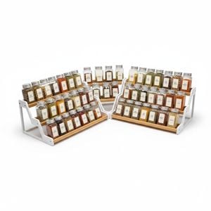 4 Tier Expandable Spice Rack Drawer Organizer for Kitchen