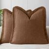 Gioia Casa 2-Pack Linen Look Cushion Covers 45cm x 45cm - Cinnamon