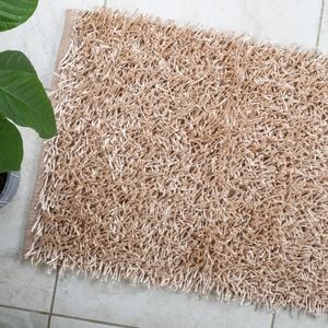 Luxury High Pile Soft Non Slip Bath Mat - Cream