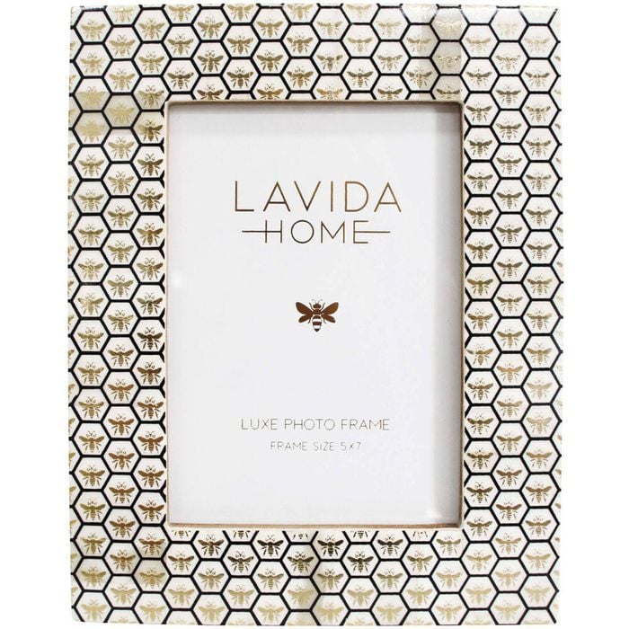 LVD 5x7'' Photo Frame Bee Bone Home/Office Tabletop Decor