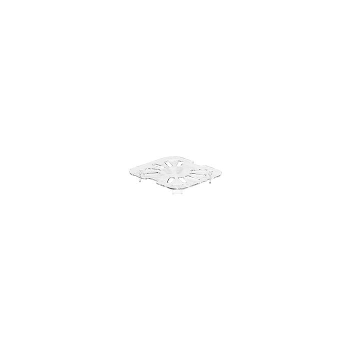 Cambro 1/6 Size Food Pan Shelf Drain Polycarbonate Clear 162x176mm