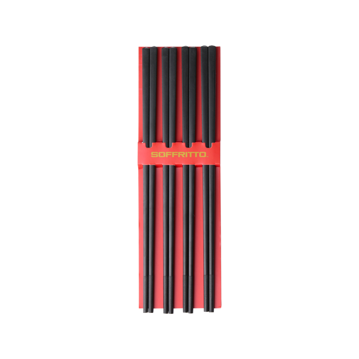 Soffritto Chopsticks Set of 4 Black
