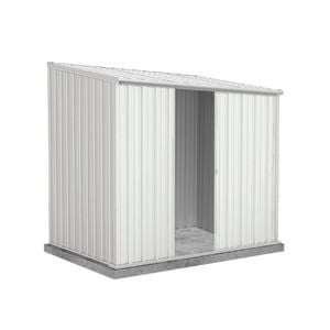Absco Sheds 2.26 x 1.52 x 2.08m Surfmist Ezislider Single Sliding Door Garden Shed