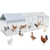 Advwin 3M Chicken Coop with Cover Poultry Cage Runs Yard Backyard for Rabbit Dog Cat