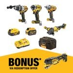 DeWALT 18V/54V XR Mixed Voltage 4 Piece Combo Kit - 5.0Ah/6.0Ah DCZ407P1T1-XE