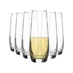 Argon Tableware Corto Stemless Champagne Flutes - 230ml - Clear - Pack of 6