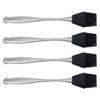 4PK Urban Kitchen BBQ Stainless Steel Silicone Basting Brush 27x5cm Durable