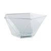 12x 8pc Partyware Mini Dish Small Serving Bowls Set Pentagon 86x83mm Clear
