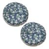 SOGA 2 Pack 45cm Pouffe Cushions Polyester Cotton with EPP Filling