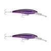 2x Rapala 18cm X Rap Magnum 40 Deep Diving Trolling Lures - Purple Mack