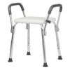 Levede Adjustable Shower Chair Bath Seat with Arms Portable Non Slip Bathroom