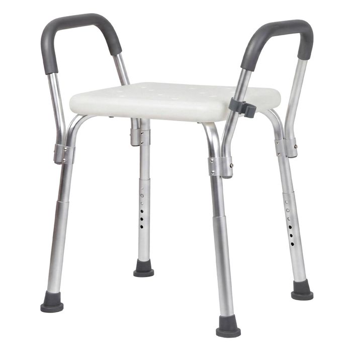 Levede Adjustable Shower Chair Bath Seat with Arms Portable Non Slip Bathroom